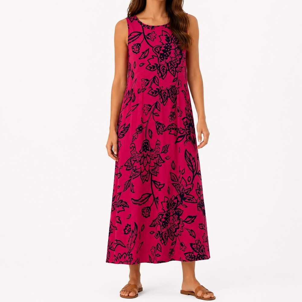 Boden Millie Dress Womens Size 4R Floral Sleeveless Lightweight Travel‎ Feminine